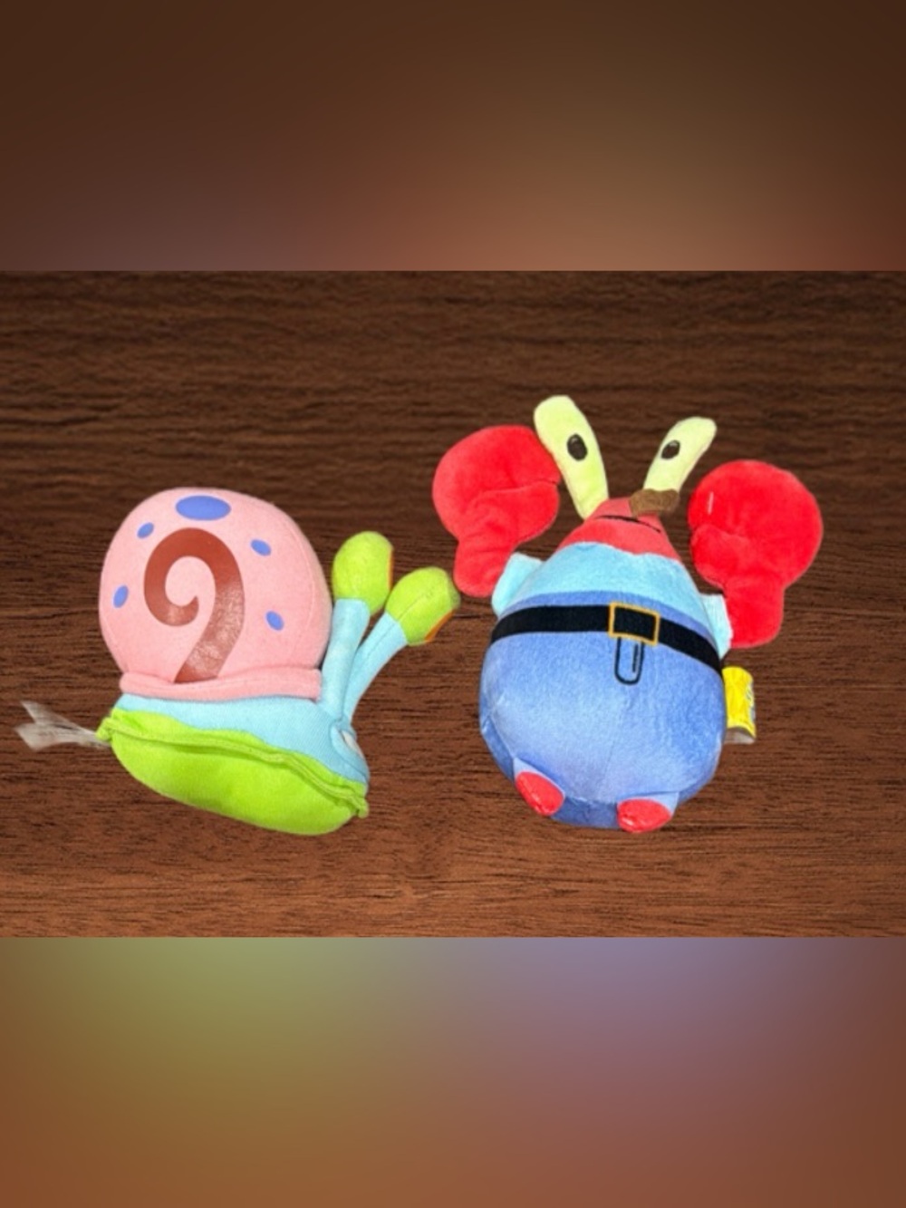 MR.KRABS AND GARY THE SNAIL FROM ANIMATED SHOW SPONGEBOB SQUARE PANTS.2